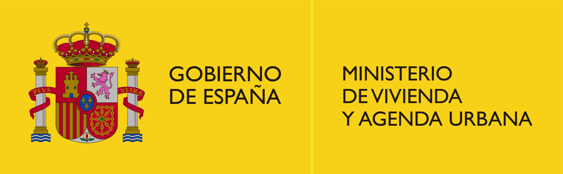 A logo displaying the emblem of Spain alongside the text indicating the Ministry of Housing and Urban Agenda.